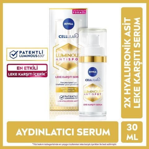 Nivea Cellular Luminous630 Leke Karşıtı Aydınlatıcı Cilt Bakım Serumu 30 ml