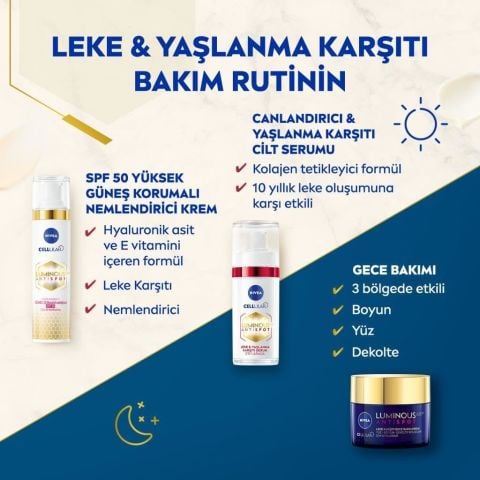 Nivea Visage Luminous 630 Yaşlanma ve Leke Karşıtı Serum 30 ml