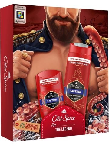 Old Spice Captain Deo Stick 50 ML + Duş Jeli 250 ML Set
