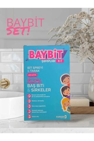 Baybit Şampuan Kit Bit Spreyi & Bit Şampuanı ve Tarak Hediyeli Set