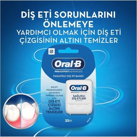 Oral-B Diş İpi Pro Expert Advanced Parafinli 25 M