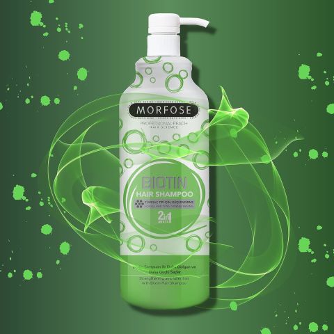 Morfose Biotin Saç Şampuanı 2in1 1000 ml Yeşil