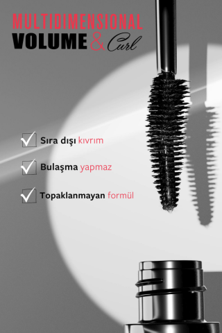 Pastel Profashıon Volum Curl Siyah  Maskara