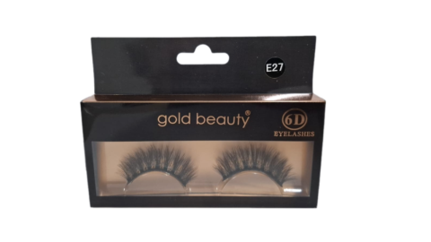 Gold Beauty 6D Takma Kirpik E27 Kolay Uygulanabilir İpek Takma Kirpik