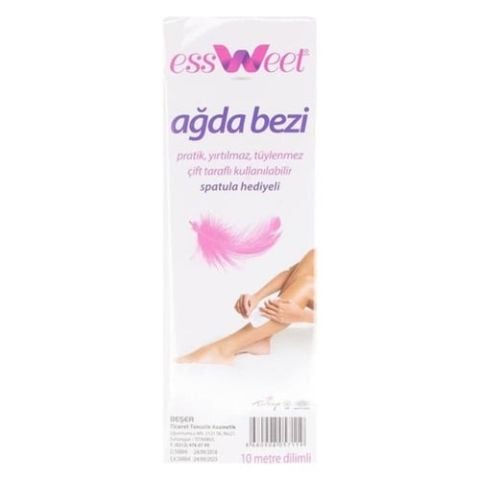 EssWeet Ağda Bezi Spatula Hediyeli 10 Metre Dilimli