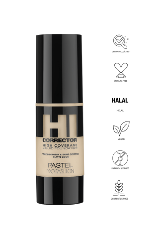 Pastel Coverage Fondöten 401 Numara