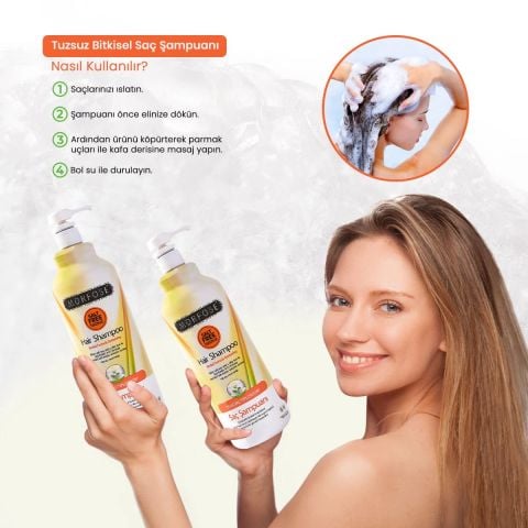 Morfose Tuzsuz Bitkisel Saç Şampuanı 1000 Ml