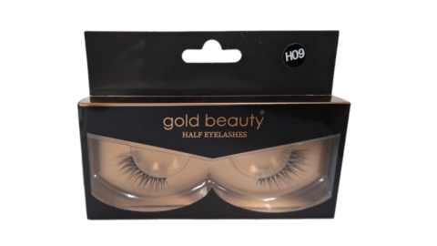 Gold Beauty 4D Takma Kirpik H09 Kolay Uygulanabilir Yarım İpek Takma Kirpik