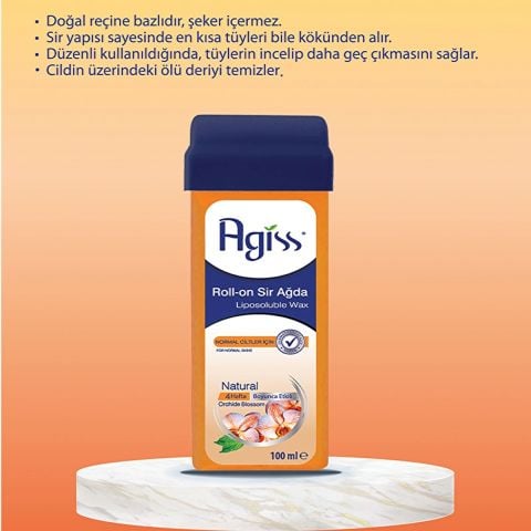 Agiss Sir Ağda Rollon Naturel 100 Ml