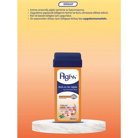Agiss Sir Ağda Rollon Naturel 100 Ml