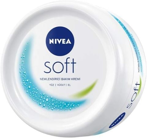 NIVEA Soft Nemlendirici, Yüz, Vücut, El Bakım Kremi 200 ml Jojoba Yağı ve E Vitamini ile Cilt Bakımı