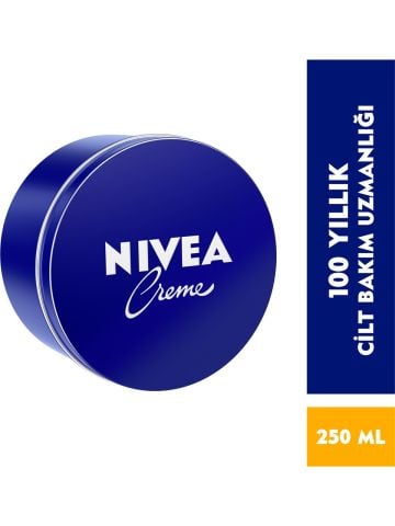 NIVEA Creme Yoğun Nemlendirme,El,Yüz ve Vücut Nemlendirici Teneke Krem 250 ml