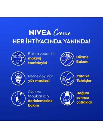 NIVEA Creme Yoğun Nemlendirme,El,Yüz ve Vücut Nemlendirici Teneke Krem 150 ml