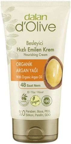 Dalan D'olive Argan Yağlı Besleyici Hızlı Emilen Tüp Krem 250 ml