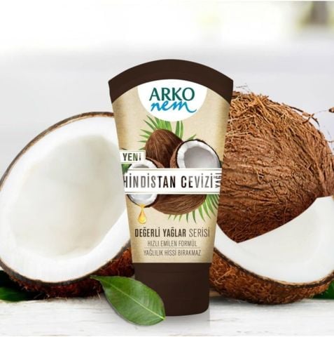 Arko Nem Değerli Yağlar Serisi Hindistan Cevizi Yağı Tüp Krem 60 ml