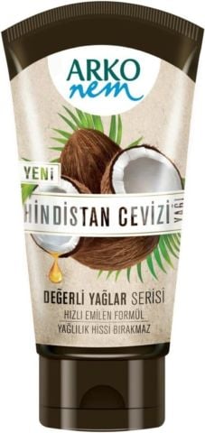Arko Nem Değerli Yağlar Serisi Hindistan Cevizi Yağı Tüp Krem 60 ml