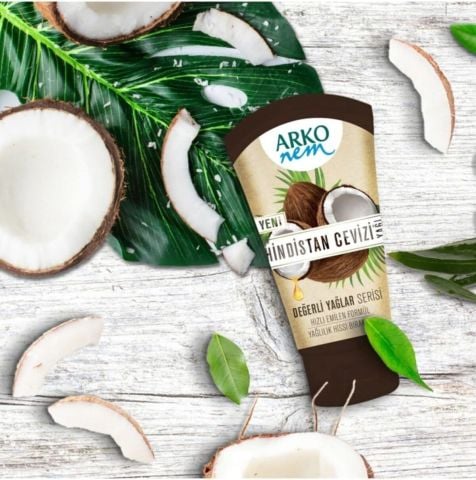 Arko Nem Değerli Yağlar Serisi Hindistan Cevizi Yağı Tüp Krem 60 ml