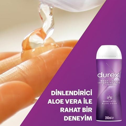 Durex 2'si 1 Arada Kayganlaştırıcı & Masaj Jeli Aloe Vera 200 ml