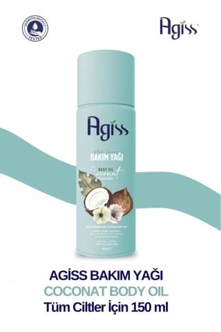 Agiss Ağda Sonrası Bakım Yağı Coconut Oil 150ml
