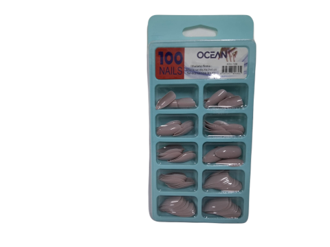 Ocean Solingen Takma Tırnak 100'lü Kutulu Badem Protez Tırnak ASU-128