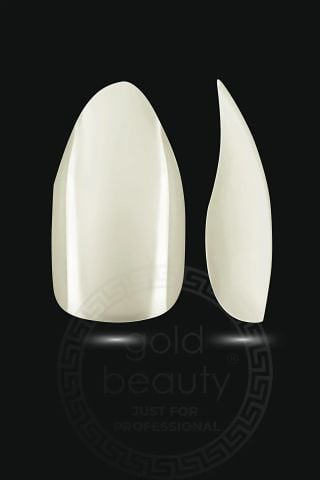 Gold Beauty Beyaz Takma Tırnak 100'lü BADEM EP-704