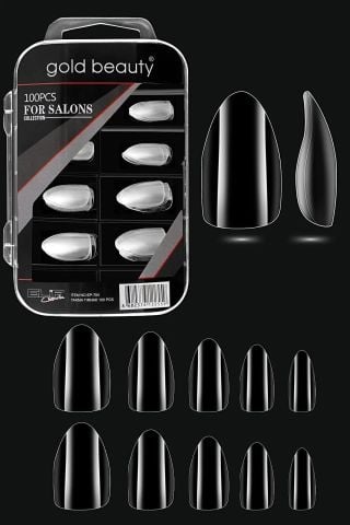 Gold Beauty 100’lü Şeffaf Takma Badem Tırnak EP-706