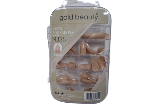 Gold Beauty 100 Adet Badem Takma Tırnak Mat
