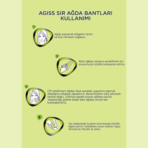 Agiss Easyso 28'li Sir Ağda Yüz Bandı Hassas Ciltler Için