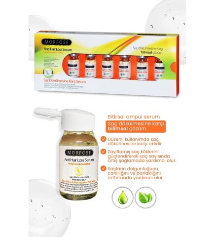 Morfose Bitkisel Saç Dökülmesine Karşı Ampul Serum 6x10