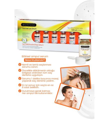 Morfose Bitkisel Saç Dökülmesine Karşı Ampul Serum 6x10