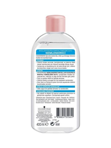 Diadermine Nemlendirici Makyaj Temizleme Suyu 400 ml