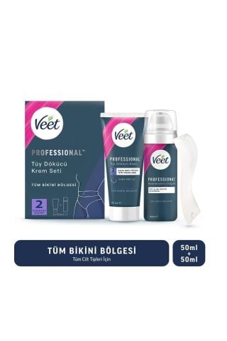 Veet Professional Tüm Bikini Bölgesi Tüy Dökücü Krem Seti
