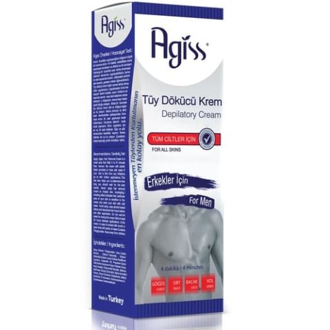 Agiss Erkekler İçin Tüy Dökücü Krem 100ml