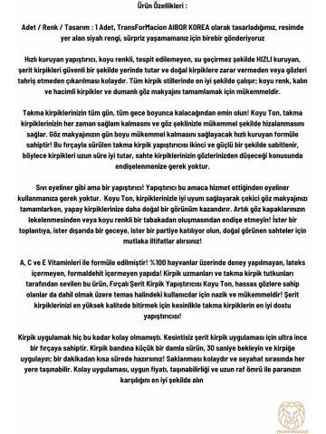Aibor Kirpik Yapıştırıcı Siyah 5 Dkde Hızlı Kirpik Yapıştırıcı ASU-366