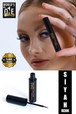 Duo Fırçalı Siyah Takma Kirpik Yapıştırıcı - 5 gr