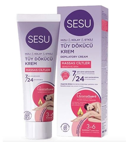 Sesu Tüy Dökücü Krem Hassas 100 ml
