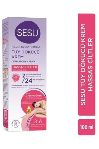 Sesu Hassas Ciltler için Tüy Dökücü Krem 40 ml