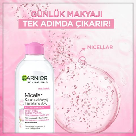 Garnier Skin Naturals Micellar Kusursuz Makyaj Temizleme Suyu (400 ml)