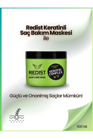 Redist Professional Onarıcı Saç Bakım Maskesi Keratin 500 ml