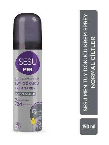 Sesu Men Erkekler İçin Tüy Dökücü Krem Sprey 150 ml