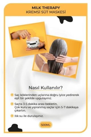 Morfose Milk Therapy Saç Bakım Kremi 500 ml