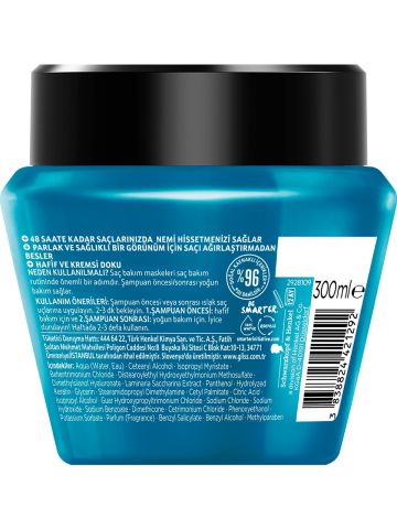 Gliss Schwarzkopf Aqua Revive 2'si 1 Arada Nemlendirici Saç Bakım Maskesi 300ml