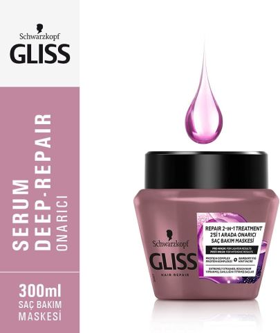 Gliss Schwarzkopf Serum Deep Repair Saç Bakım Maskesi 300 Ml