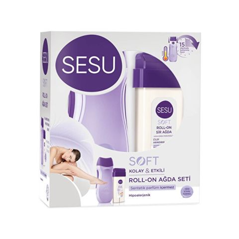 Sesu Roll-On Isıtıcılı Ağda Seti - Soft
