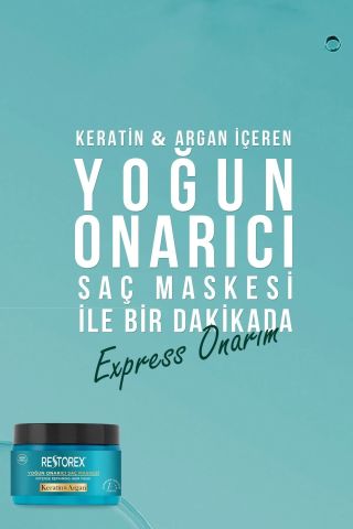 Restorex Keratin & Argan Yoğun Onarıcı Saç Maskesi 300 ml