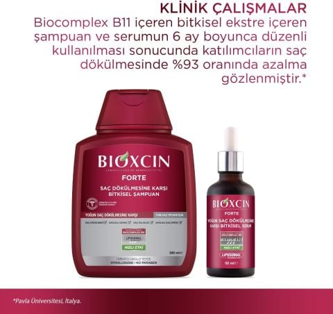 Bioxcin Forte Saç Dökülmesine Karşı Bakım Şampuanı 3x300 ml