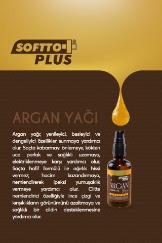 Softto Plus Besleyici ve Yenileyici Argan Yağı 50ml