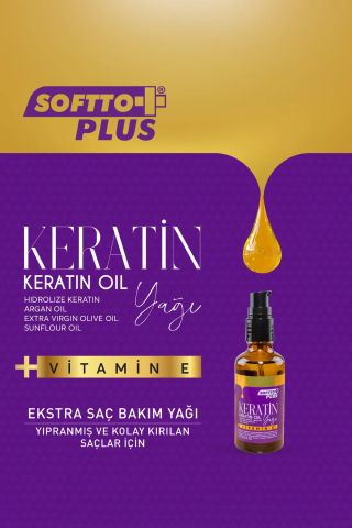 Softto Plus Keratin Yağı 50 ml