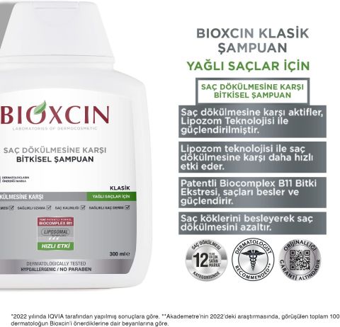 Bioxcin Yağlı Saçlar Için Genesis Şampuan 3x300 ml