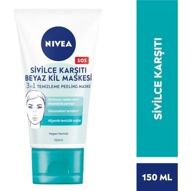 Nivea Sivilce Karşıtı Beyaz Kil Maskesi 150ML